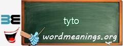 WordMeaning blackboard for tyto